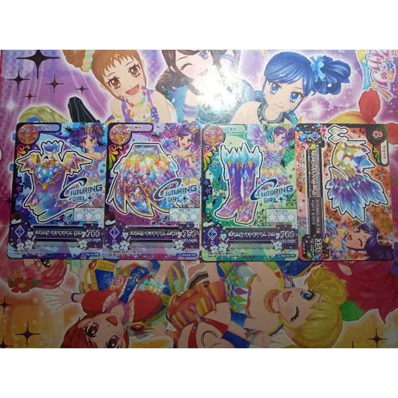 Aikatsu premium crystal aquarius set original korea ver aoi futuring girl