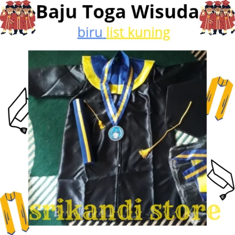 (NEW) Baju Toga Wisuda TK - DEWASA / SET TOGA WISUDA KOMPLIT