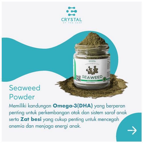 

CRYSTAL OF THE SEA - 10gr seawed powder // Bubuk rumput laut