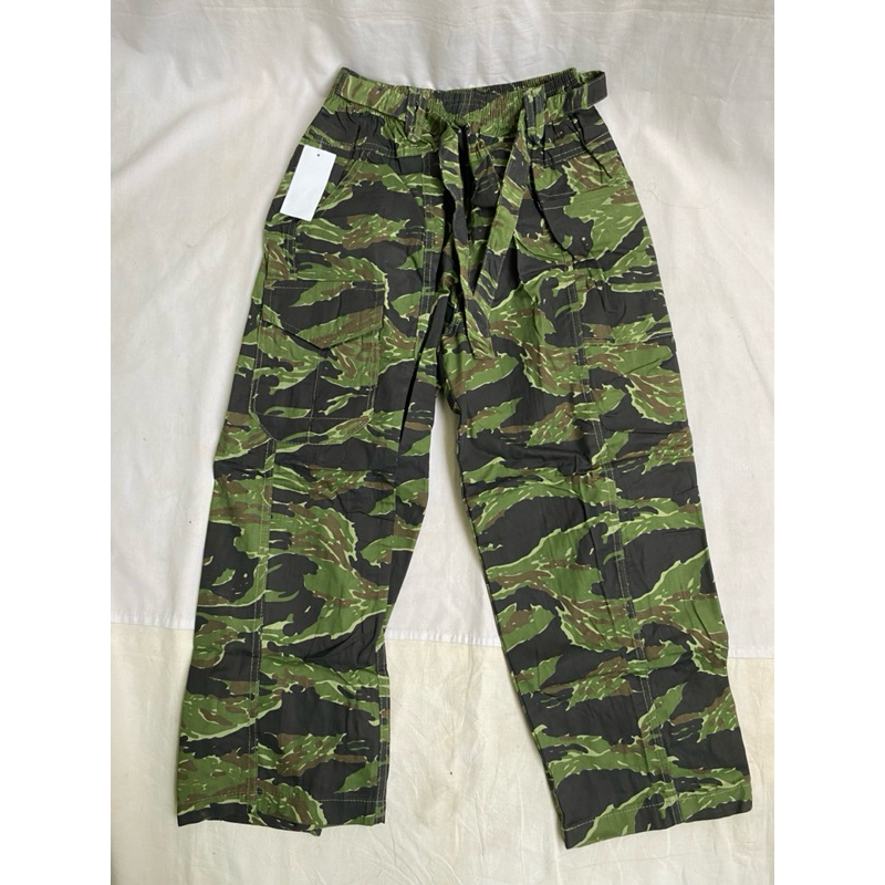Trousers Celana Panjang Karet Camo Loreng Tiger Stripes Vietnam US Army Reproduksi XXL