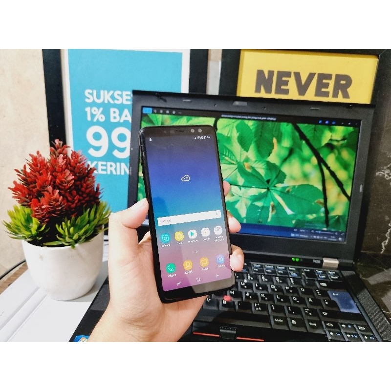 SAMSUNG A8 2018 RAM 4/32GB SEIN DUALSIM NO MINUS