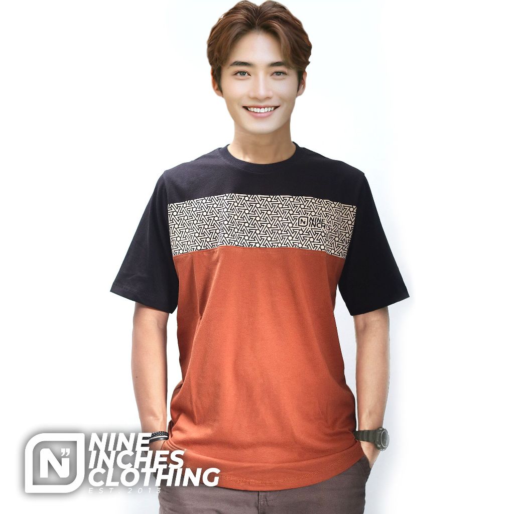 erky - Kaos Kurta Pria Lengan Pendek 9 Nine Inches Original Koko Longline Premium Cotton Combed