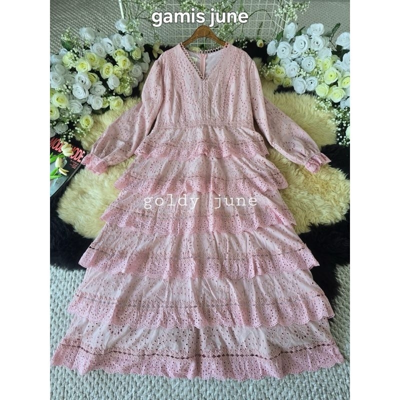 Ready Gamis Goldy June Dusty Pink