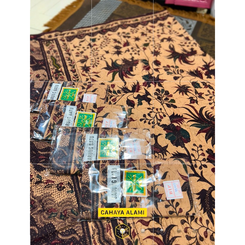 SARUNG BATIK MADURA SOFT BROWN / SARUNG BATIK MADURA TUMBAK