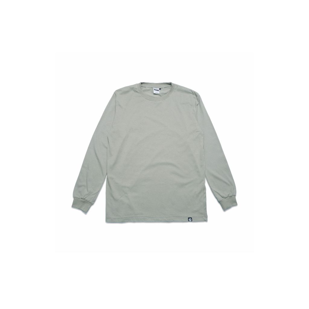 Gilapolos Kaos Katun Combed Panjang Basic Sage Green