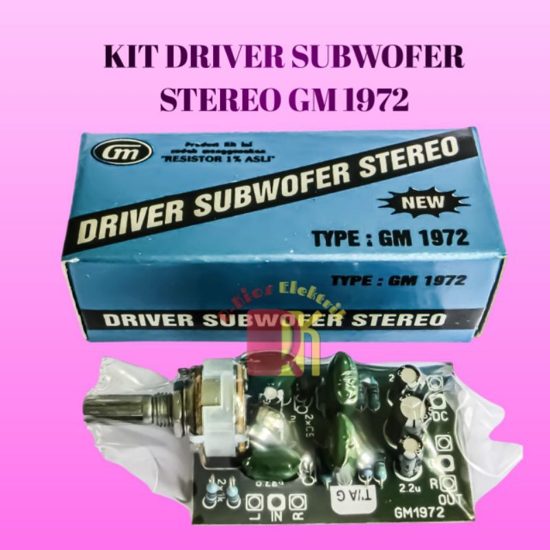 KIT DRIVER SUBWOFER STEREO GM 1972