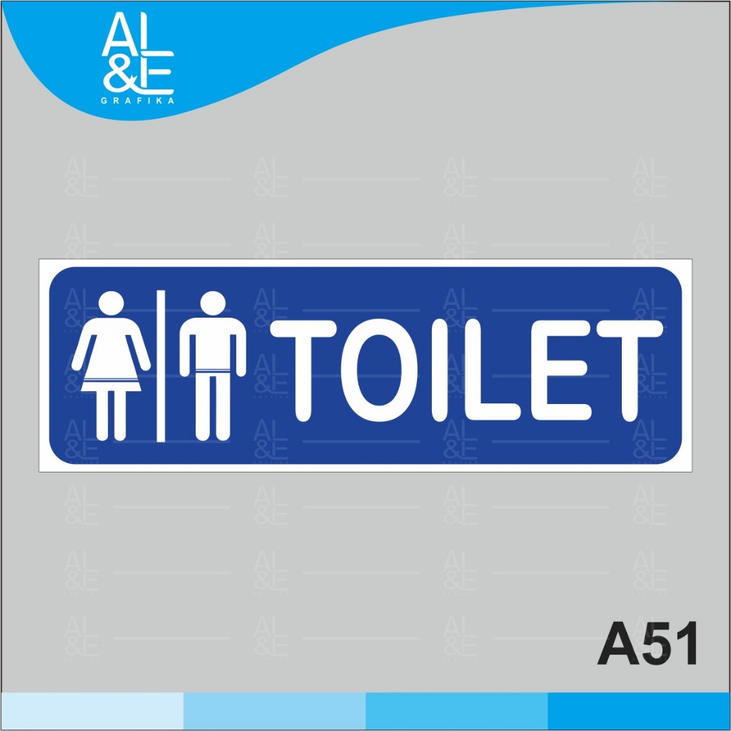 

A51 - Acrylic Sign, Stiker Akrilik Toilet Pria dan Wanita, Premium dan Tahan Air, Bisa Custom