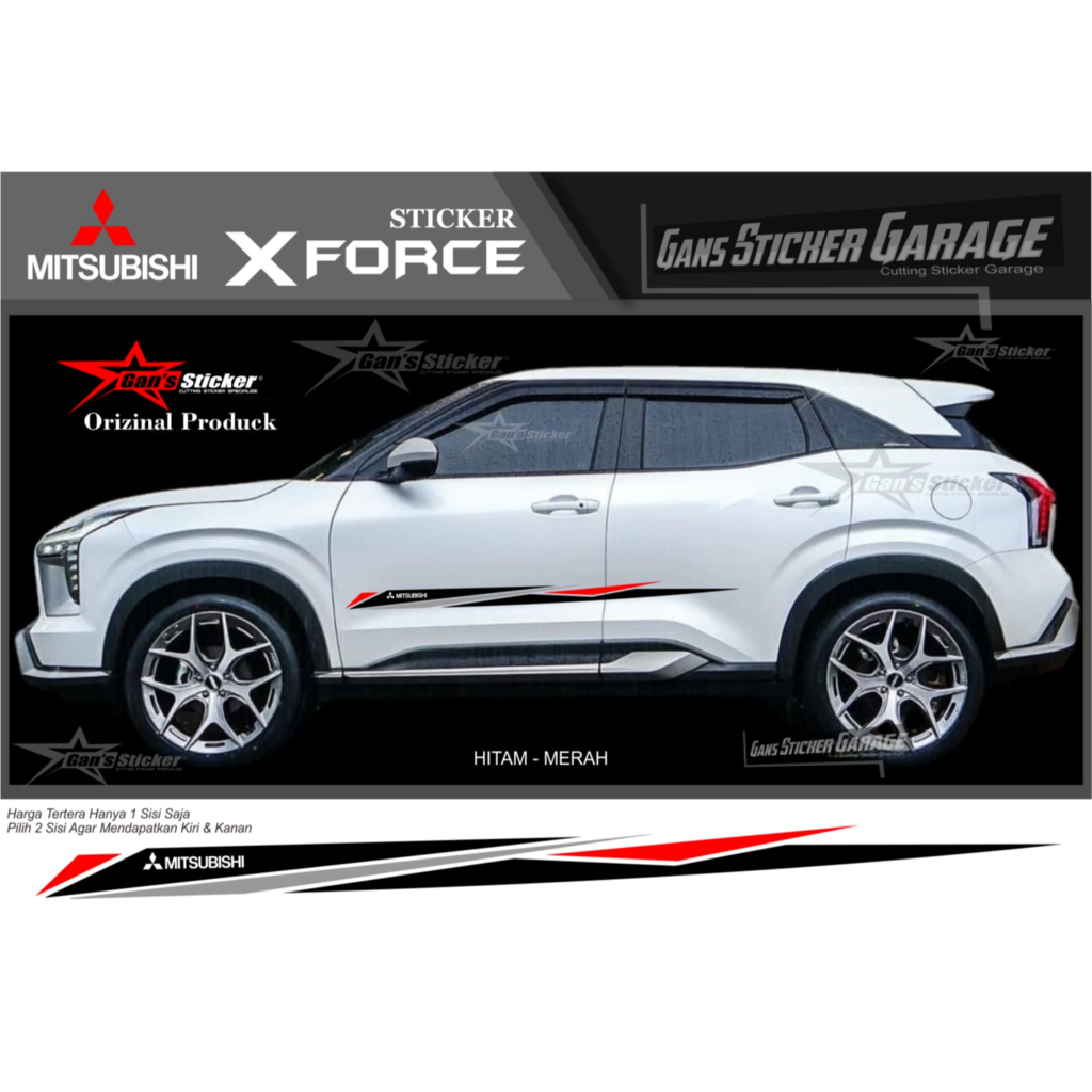STICKER VARIASI MITSUBISHI XFORCE AKSESORIS MITSUBISHI XFORCE
