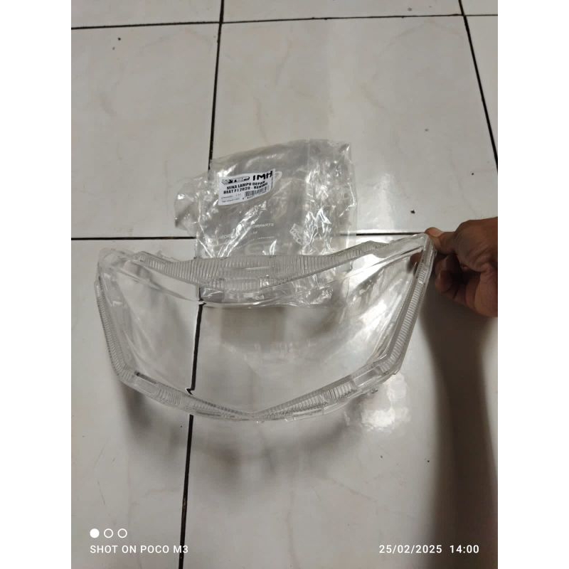 kaca mika lampu depan Beat deluxe 20