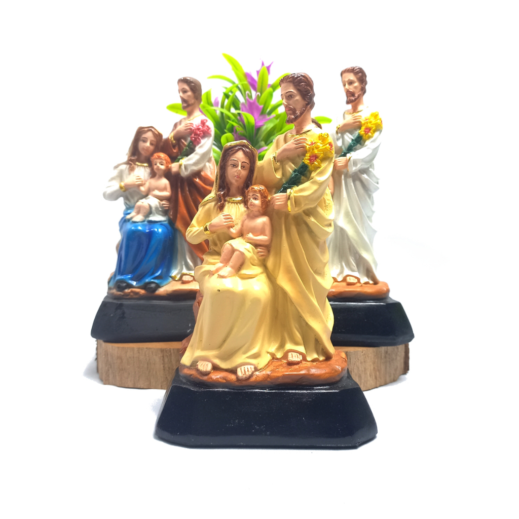 Patung Keluarga Kudus 15 cm/Patung Devosi Kepada Keluarga Kudus