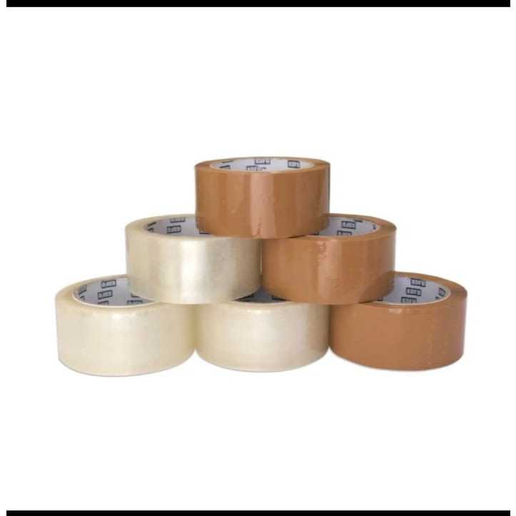 

(1 Pcs) Lakban OPP 2 Inch 45mm x 90 Yard / Isolasi Selotip Slasiban / OPP Lakban Tape Bening Coklat