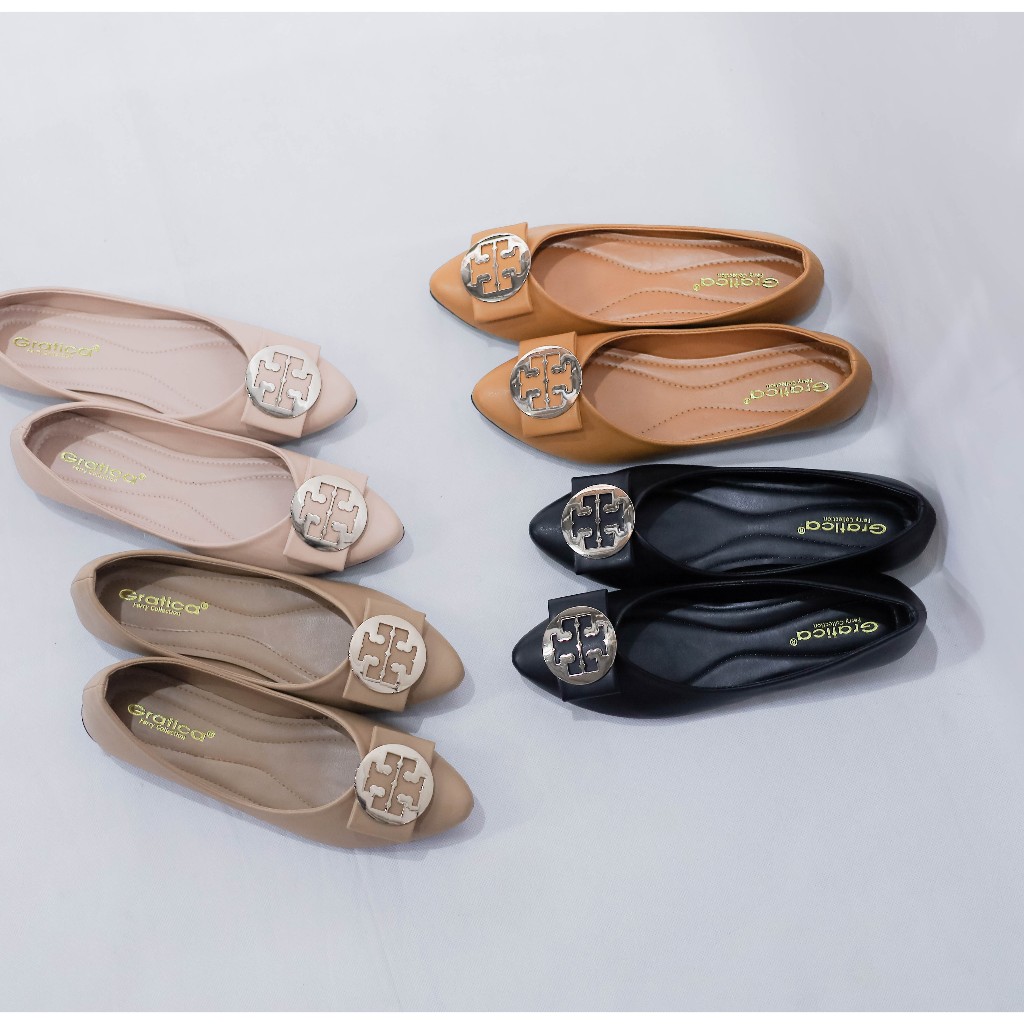 Gratica Sepatu Wanita Flat Shoes Lancip | Sandal balet perempuan