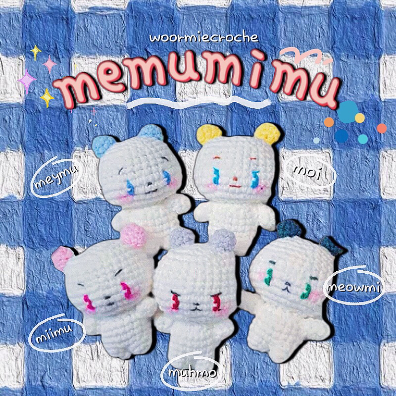 [woormiecroche] MMMM plave's plush |crochet | amigurumi | gantungan kunci rajut | keychain | handmad