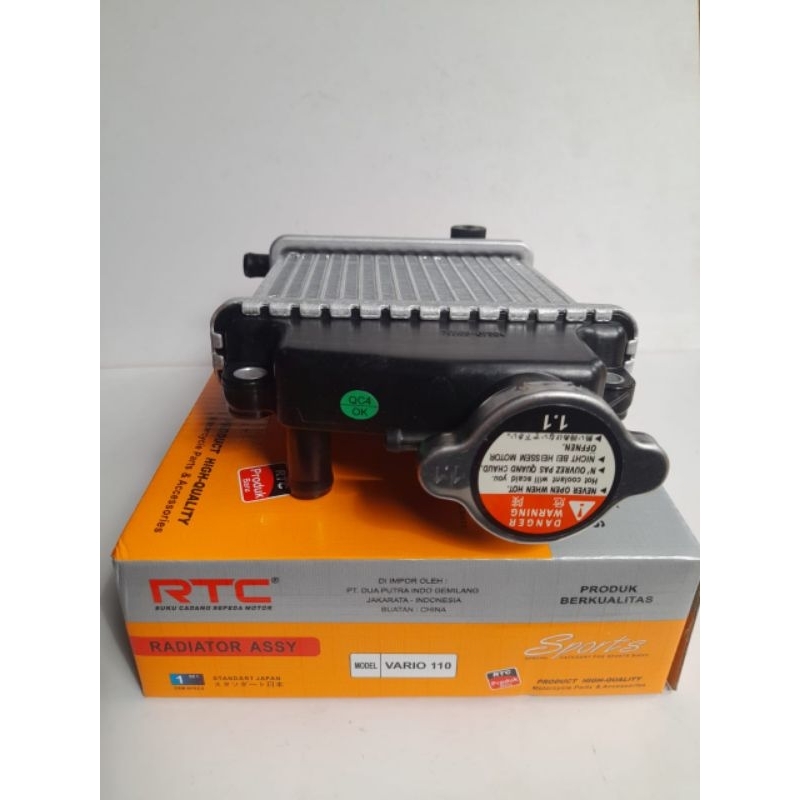 RADIATOR SET ASSY VARIO 110 / VARIO 110 KARBU / VARIO 110 TECHNO 2008-2012 KVB RTC