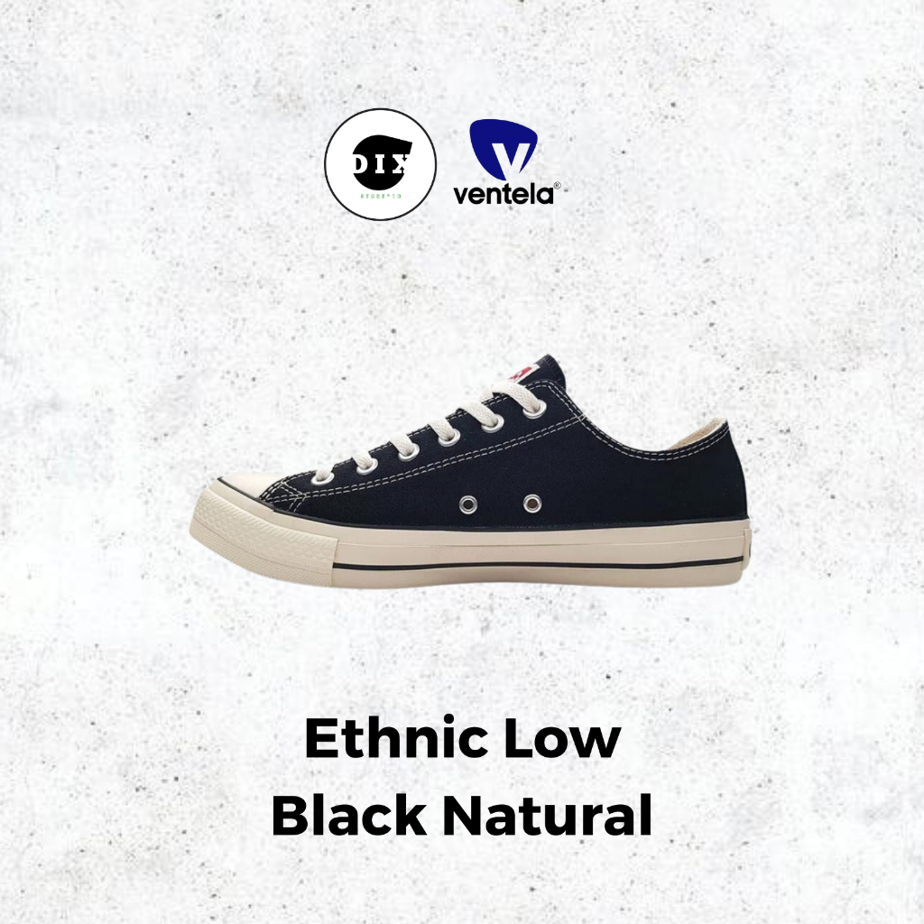 Ventela Ethnic Low Black Natural