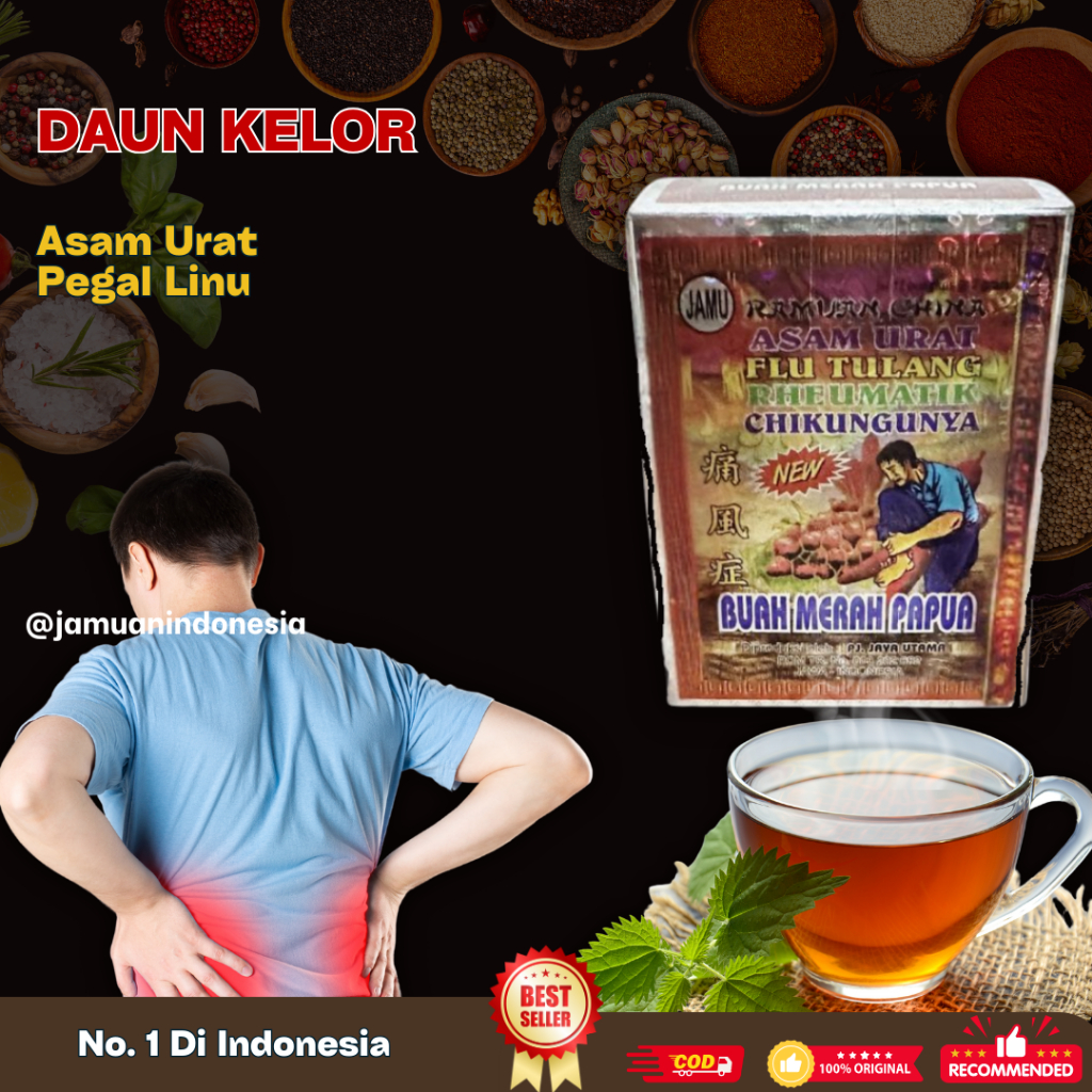 

Jamu Herbal Tradisional Asam Urat Buah Merah Papua Asli 100%