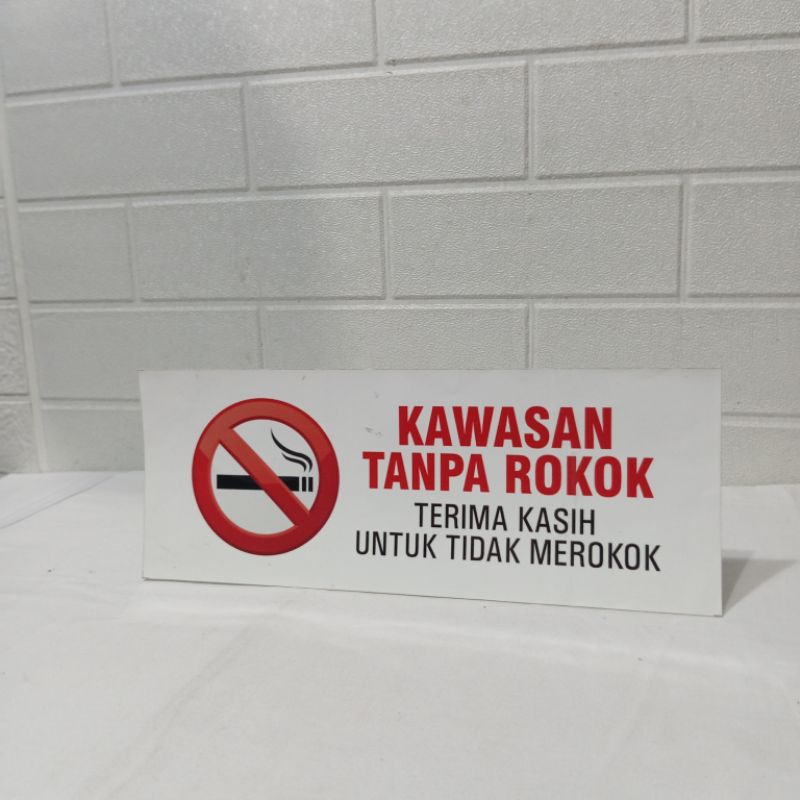 Stiker Dilarang merokok | Stiker Kawasan Tanpa Rokok | Stiker Area Bebas Asap Rokok