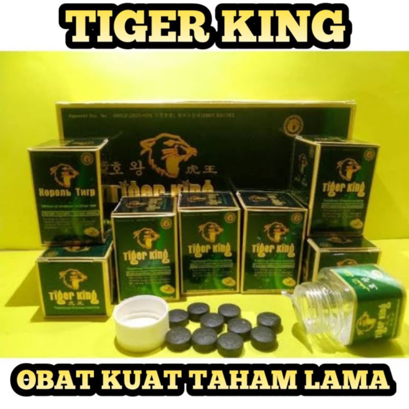 Obat Kuat Tiger King Asli Herbal China Stamina Pria Kuat Tahan Lama Ampuh
