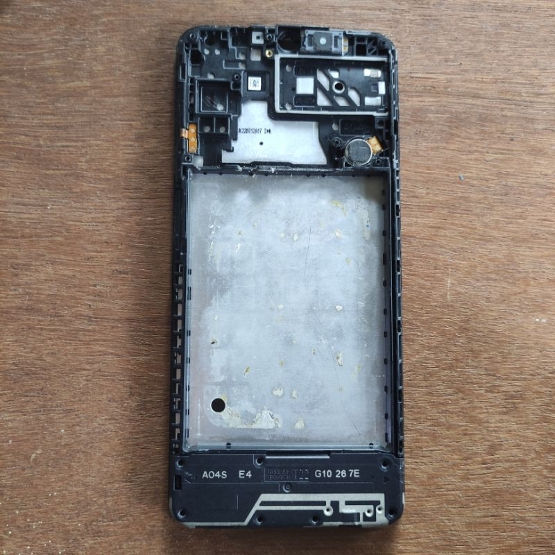 Frame Tulang Dudukan Lcd + tombol dan speaker Samsung A04S A047 original copotan