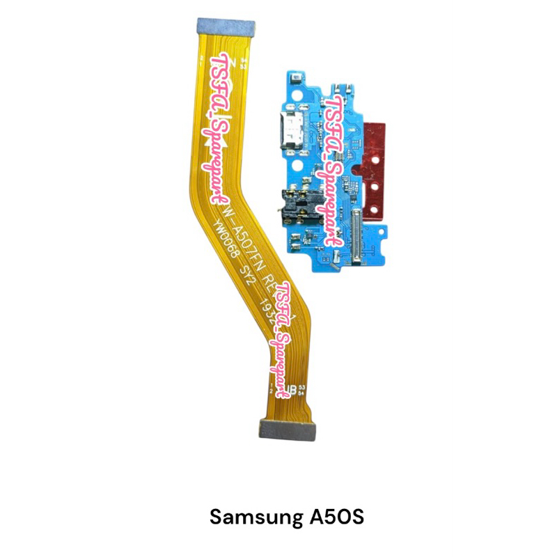 FLEXIBEL CHARGER SAMSUNG A50S PAPAN CAS FULLSET IC + FLEXIBEL BOARD SAMSUNG A50S SATU SET