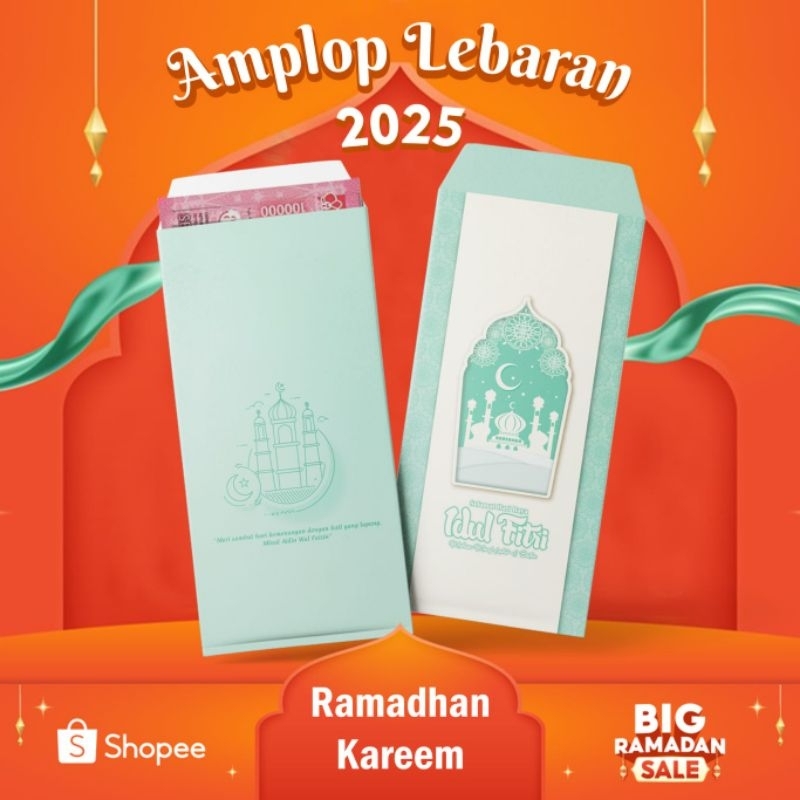 

Amplop Lebaran 2025 panjang ISI 10pcs Aestetic Amplop& angpao lebaran hari raya idul fitri 2025