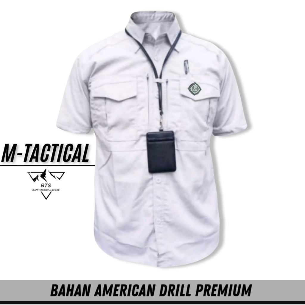 ( M TAC ) BAJU KEMEJA TACTICAL LENGAN PENDEK / ATASAN TACTICAL TANGAN PENDEK / SERAGAM KANTOR PRIA
