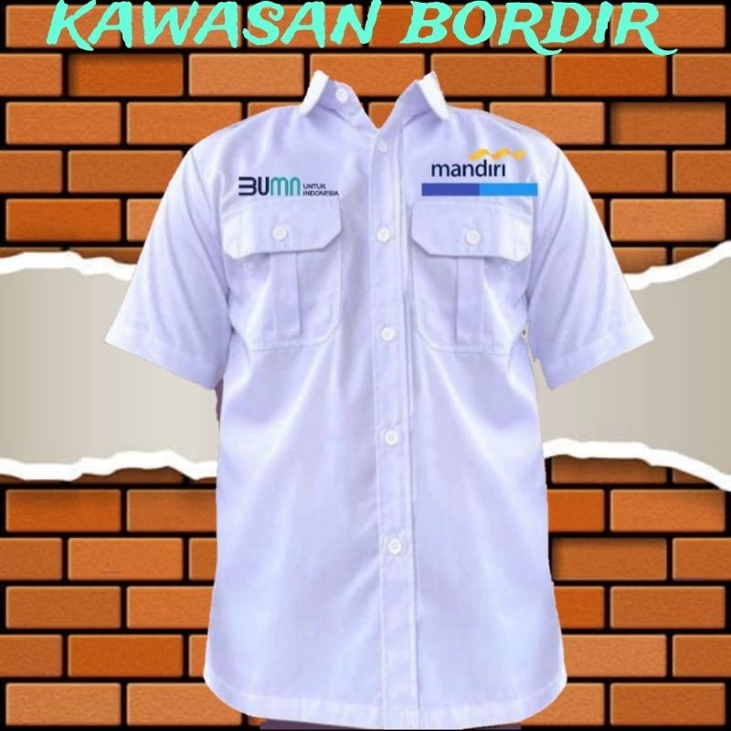 Terbaru kemeja BUMN mandiri seragam BUMN mandiri pdh BUMN mandiri baju BUMN mandiri kemeja bank mand