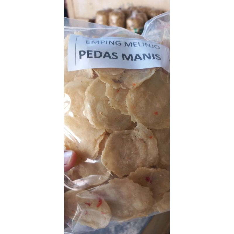 

500gr Emping emping Mentah Manis/Asin/Pedas Manis/Tawar ukuran Jumbo dan Biasa Emping Mentah Aneka Rasa