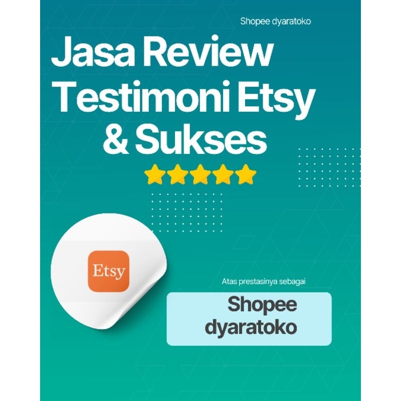 Jasa Review Produk Etsy