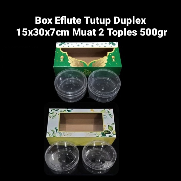 

(5 Pcs)Box Toples 500gr Isi 2 Dus Kue Idul Fitri 15x30x7 Cm Kotak Brownies Eid Mubarak Packaging