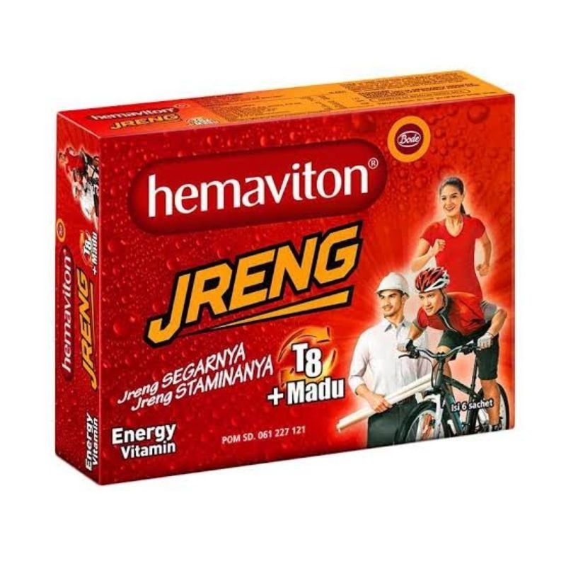 

HEMAVITON JRENG PLUS MADU SACHET PAK (ISI 6 SACHET)