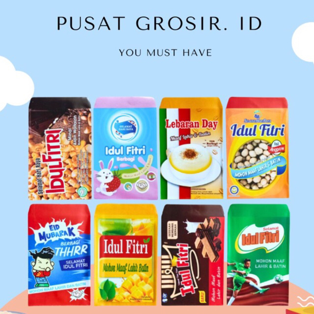 

Amplop Lebaran Snack ATM isi 10 Lembar