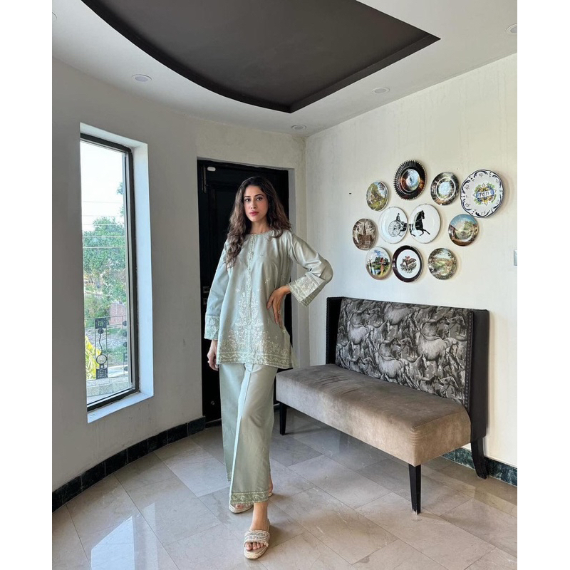 Kurti set pakistan 2 pc (baju & celana)