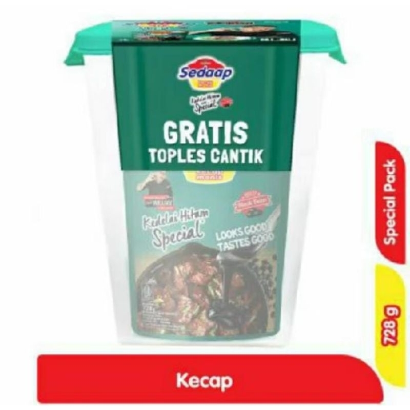 

sedaap kecap manis special 728gr free toples