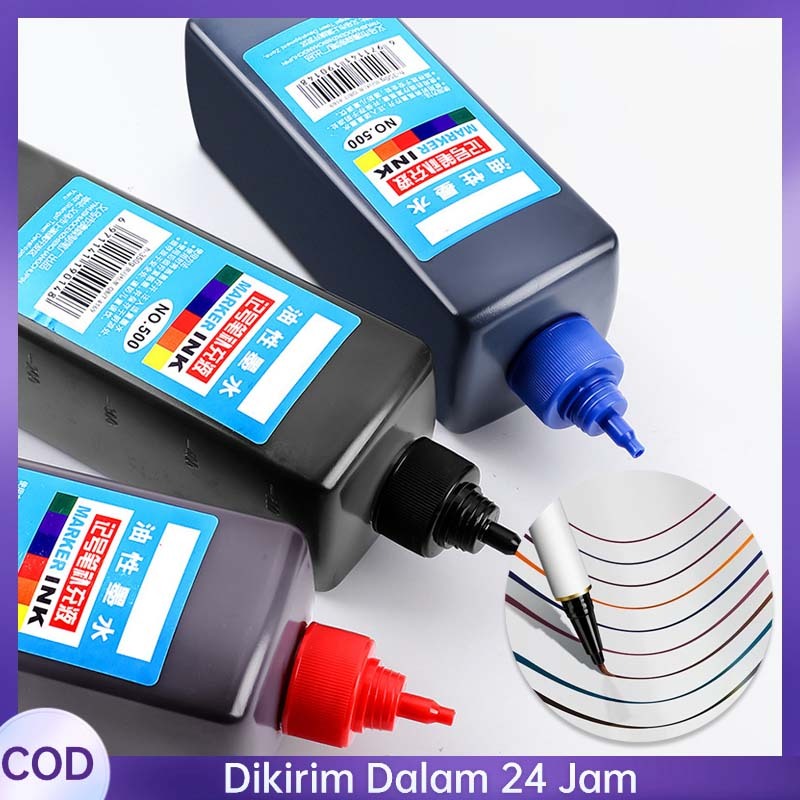 

500ml Isi Tinta Spidol Permanen Tinta Spidol Permanen Tinta Refill Spidol Whiteboard Refill Tinta Spidol Hitam/Biru/Merah