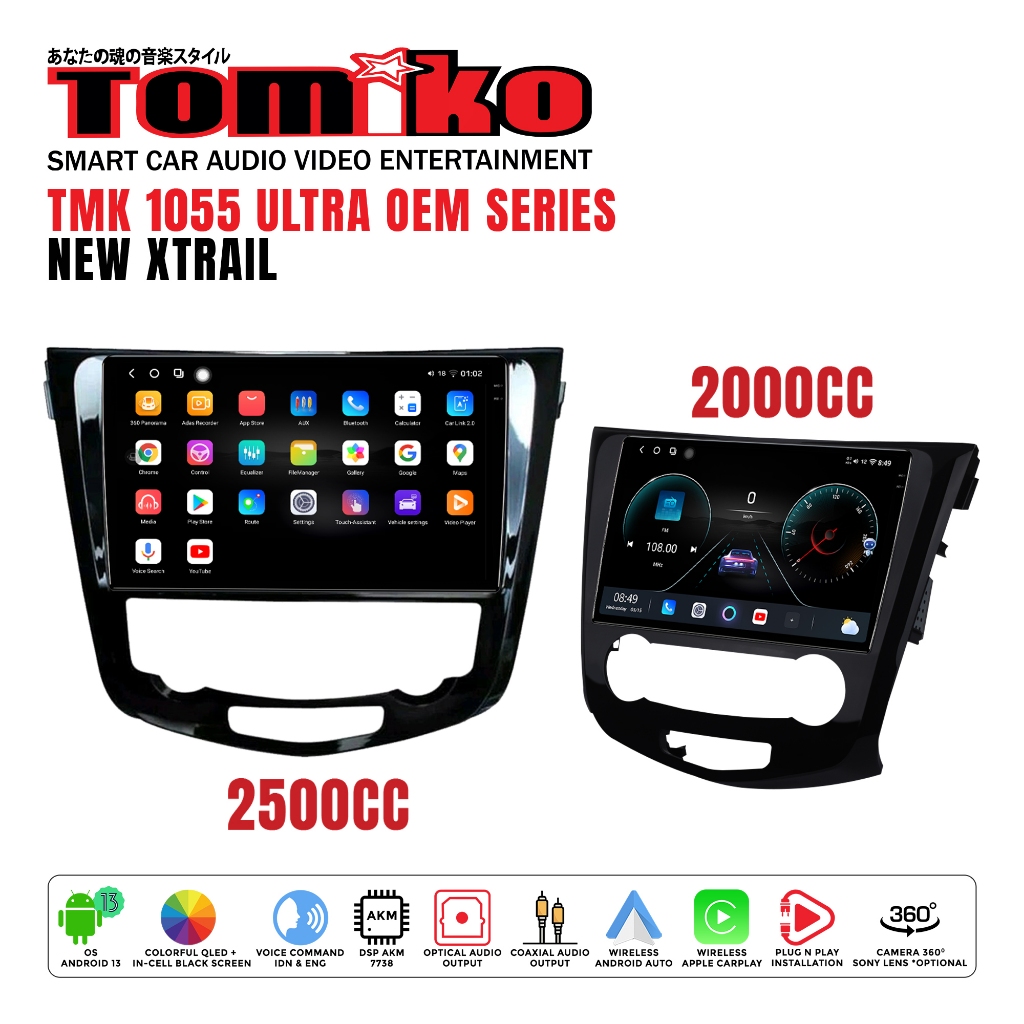 Tomiko - headunit android tmk 1055 ultra oem for New Xtrail