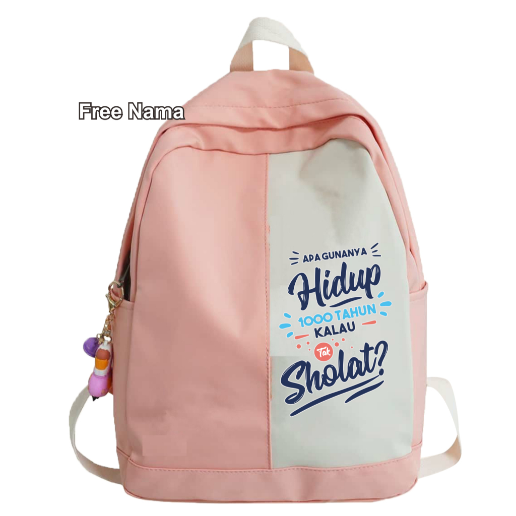 Tas Ransel Sekolah Backpack Kids Apa Gunanya Hidup Kata Mutiara Islam Unisex
