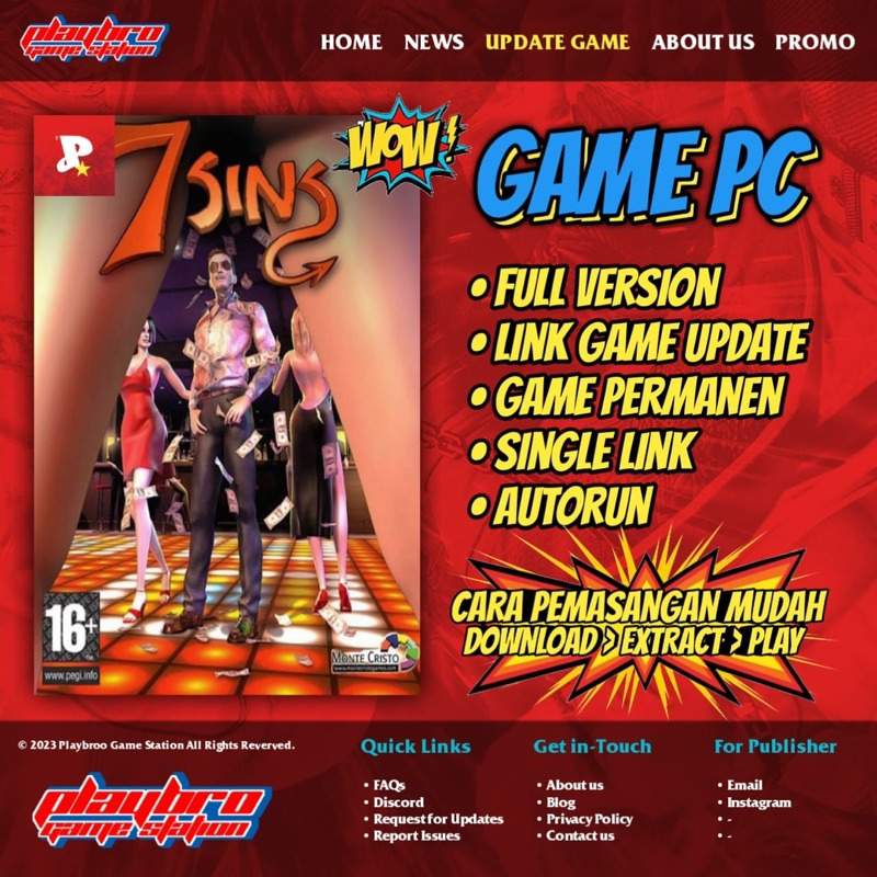 7 sins - Game PC/Laptop (Download to Play Bro)
