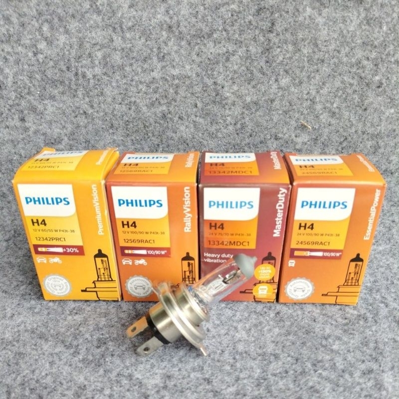 philips bohlam hologen H4 per pcs