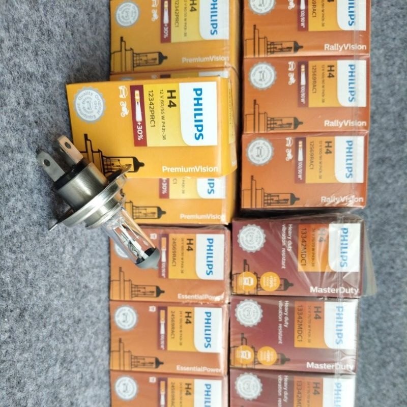 PHILIPS bohlam hologen H4 perpack
