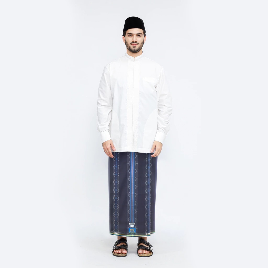 Sarung BHS Classic Gold Motif C44 DKA Abu-Abu