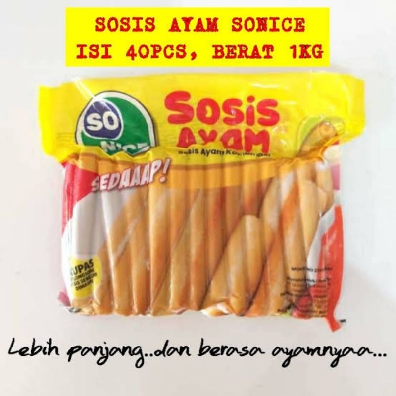 

Sosis So nice 1kg isi 40