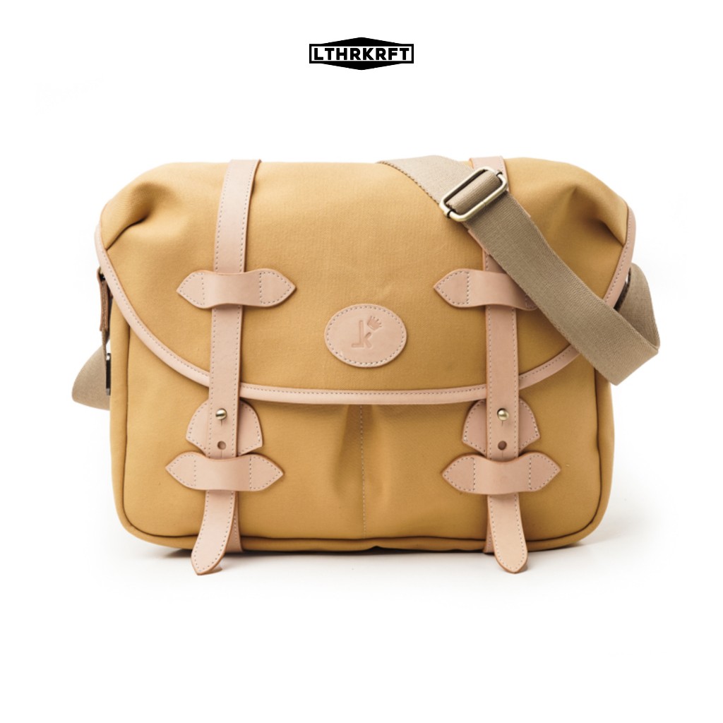 LTHRKRFT - ELKA - Bag - Tas Selempang Pria Manhattan Postman Bag Kanvas