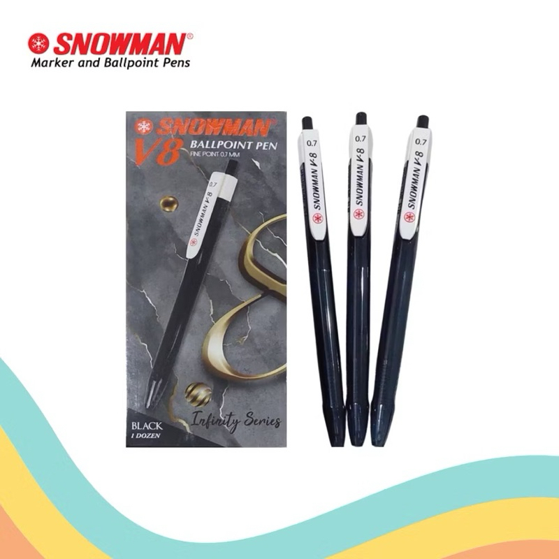 

[1 LUSIN ] PEN SNOWMAN V-8 0,7mm