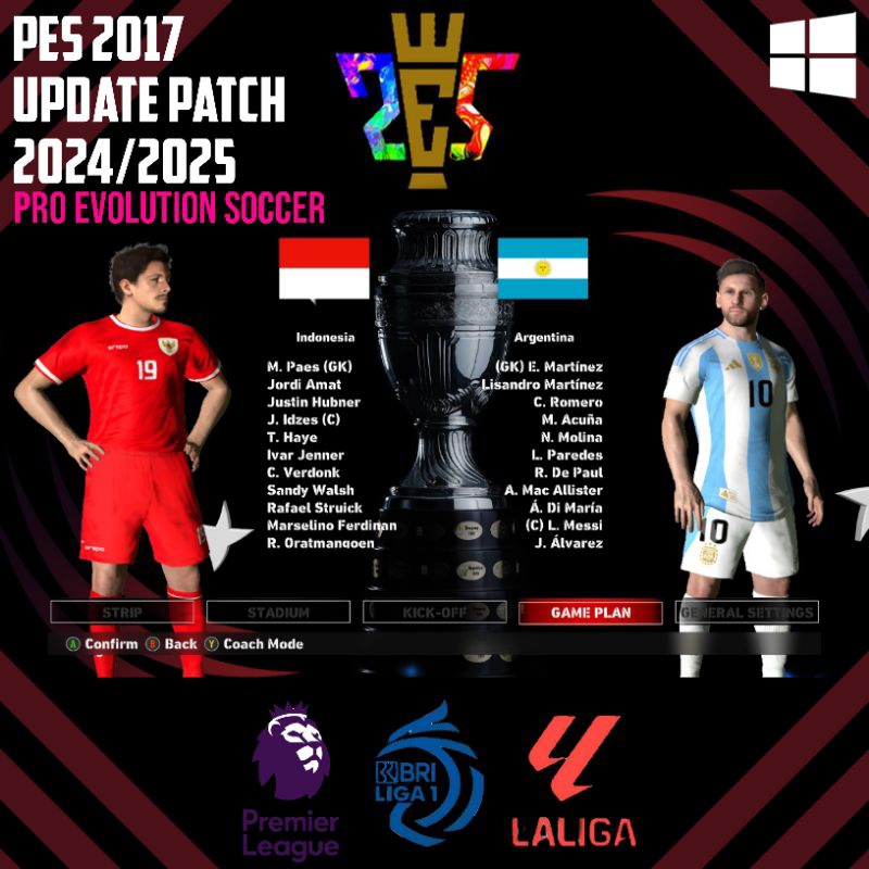 PES 2017 UPDATE PATCH 2024/2025 FULLFACE PC LAPTOP | GAME PC PRO EVOLUTION SOCCER 2017 UPDATE 2025