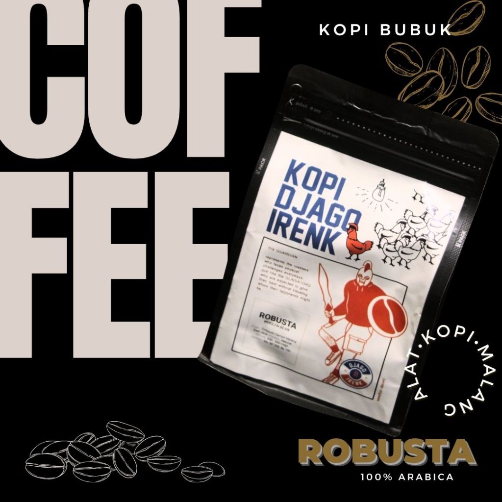 

Roast Beans Kopi Bubuk Robusta Tirtoyudo Dampit 250 GR