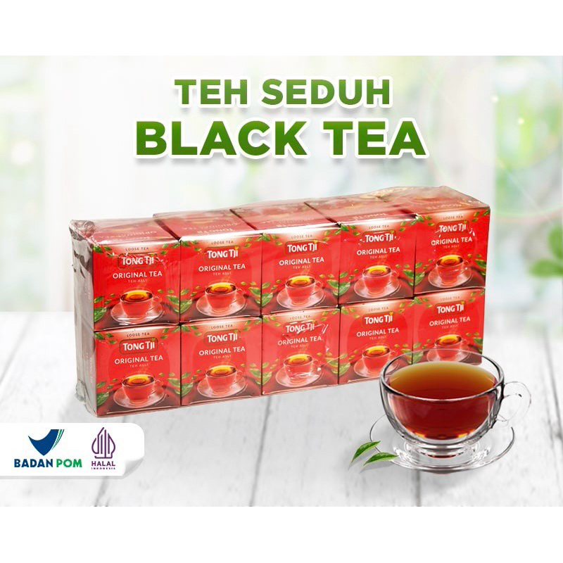 

Teh Tong Tji Black Tea 50gr isi 10 pcs | TEH HITAM SEDUH PER SLOP