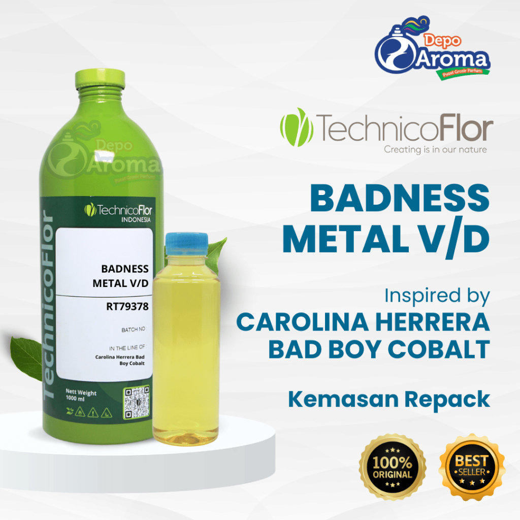 PARFUM BIBIT MURNI - BADNESS METAL V/D - REPACKING - TECHNICOFLOR