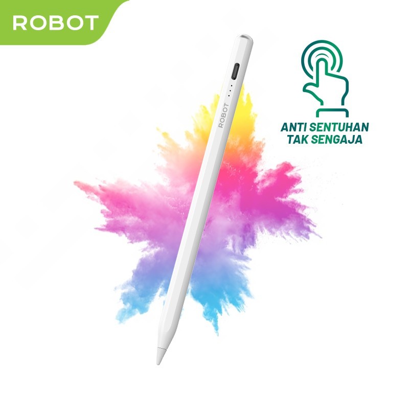 ROBOT RSP200 Active Stylus Pen For iPad White - Garansi 1 Tahun