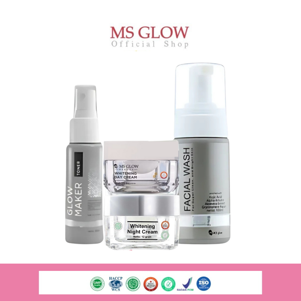MS GLOW PAKET WHITENING / PAKET WHITENING MS GLOW ASLI